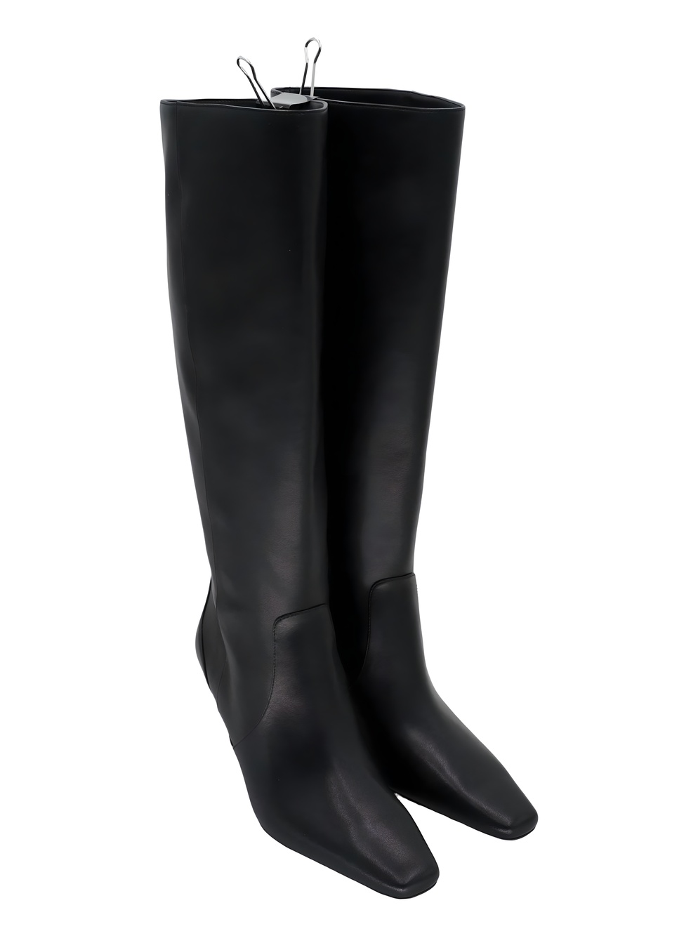COACH Sculpted C 1.5" Kitten Heel Black Leather Knee High Boots Size 10B